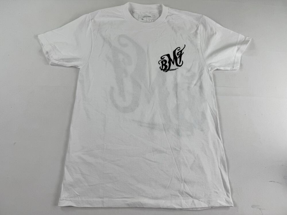 The Worlds BMF Men’s Small White Black Graphic T Shirt Streetwear